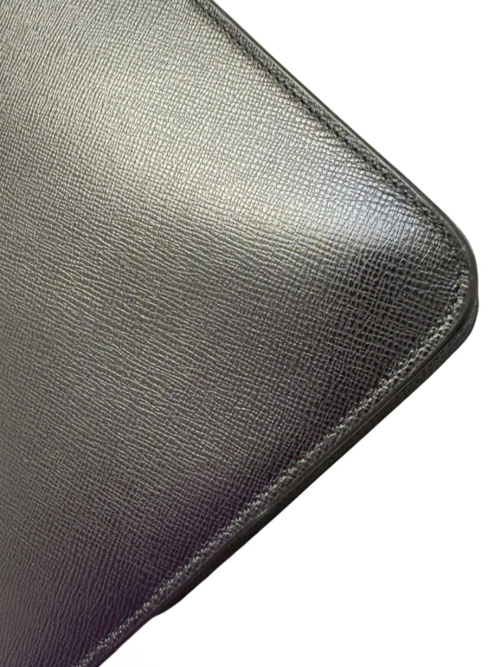 Calvin Klein collection luxury black saffiano briefcase laptop bag